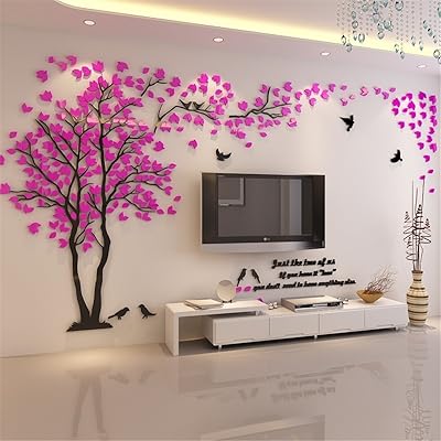 3D Large Couple Tree Wall Sticker Crystal Acrylic Pakistan | Ubuy